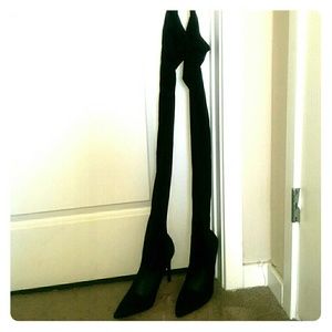 Over the knee sock boots